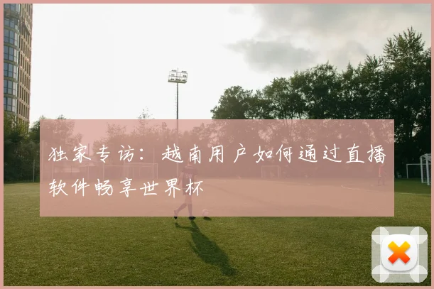 独家专访:越南用户如何通过直播软件畅享世界杯