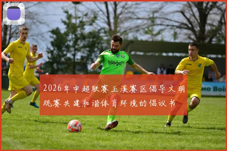 2026年中超联赛玉溪赛区倡导文明观赛共建和谐体育环境的倡议书
